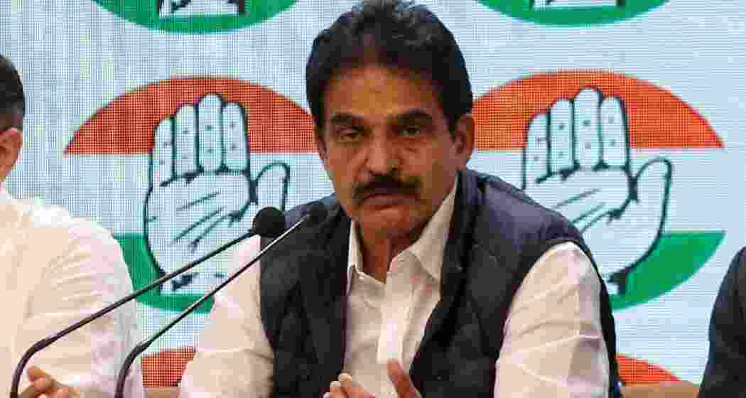 Congress MP KV Venugopal. Congress MP KV Venugopal.