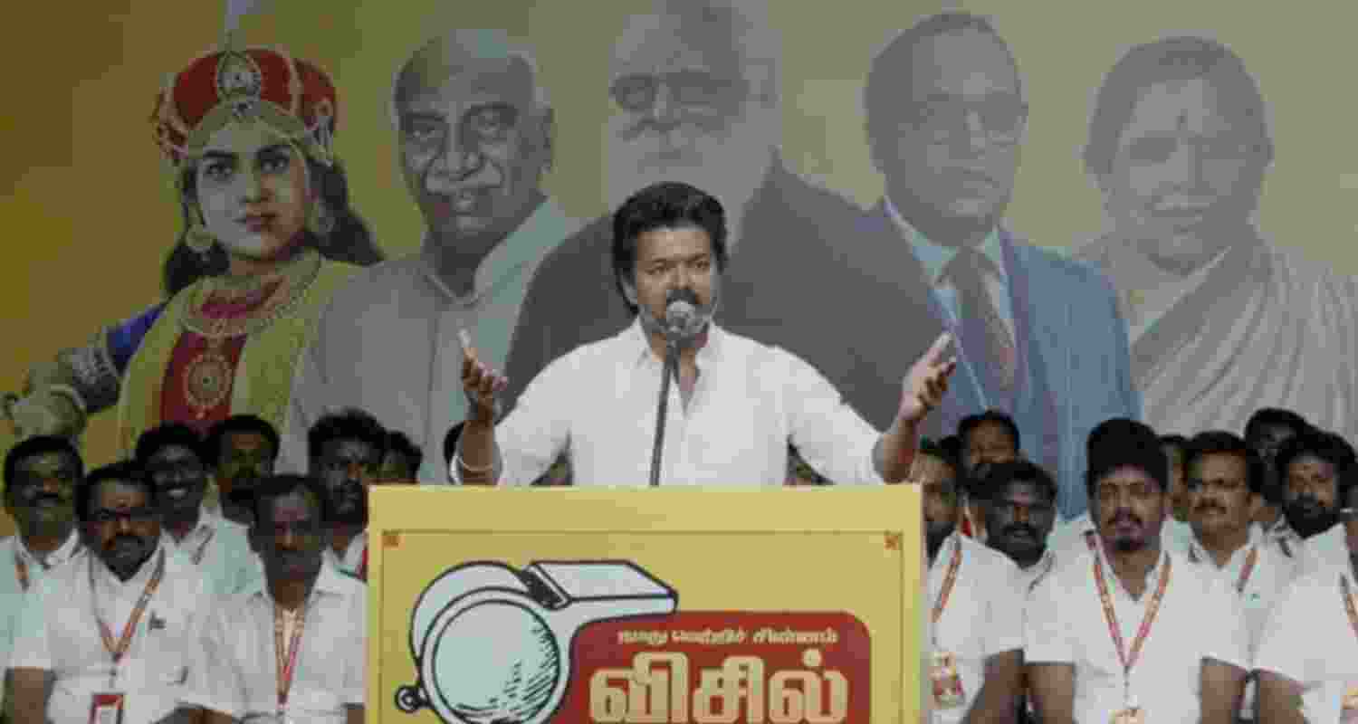 Actor-turned-politician, Vijay - file image. Actor-turned-politician, Vijay - file image.
