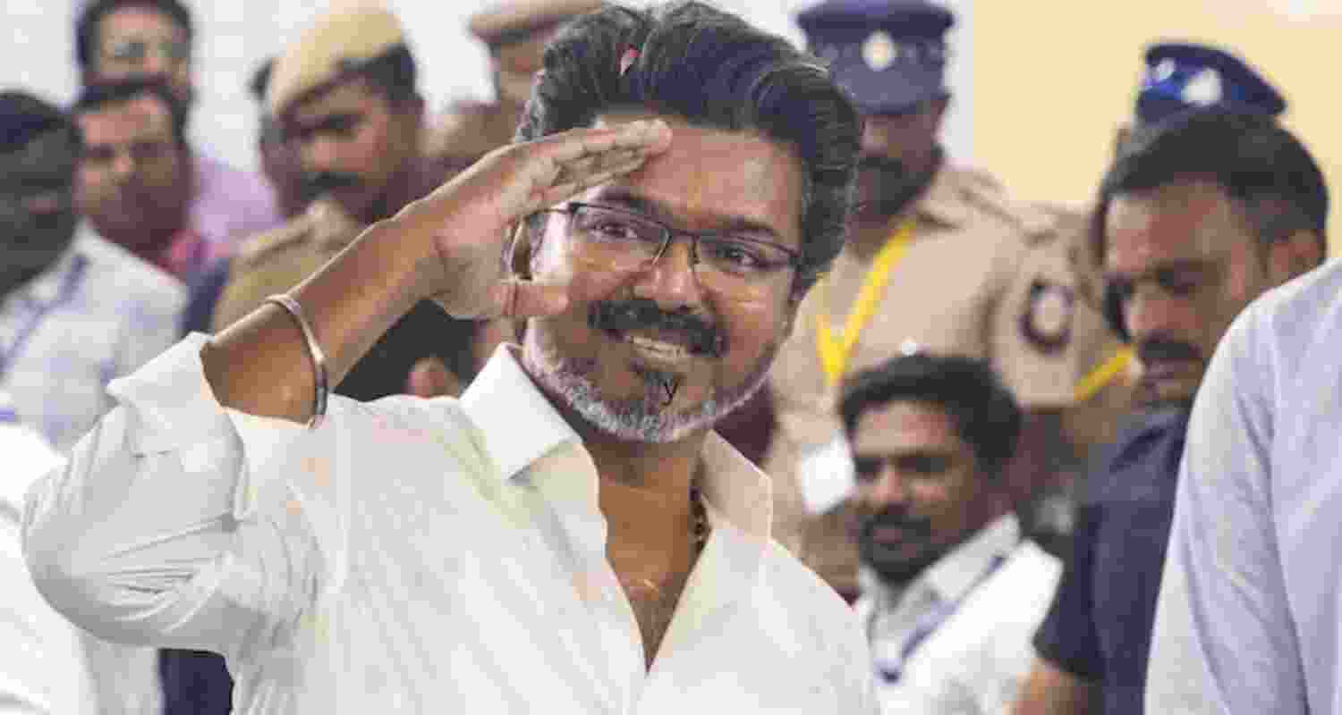 TVK chief Vijay - file image.