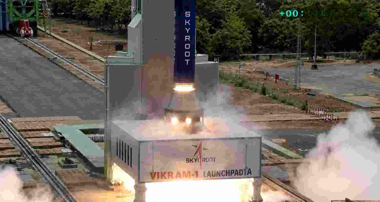 Skyroot Aerospace successfully launched Vikram-1, India's first private orbital rocket, marking a historic milestone for the country's space sector.