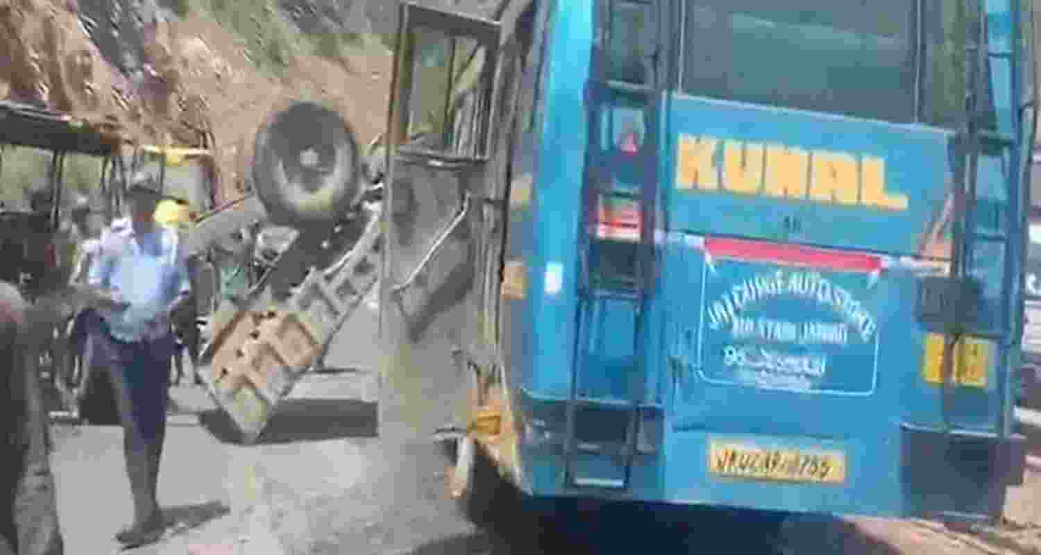 Visual from the site of the accident 