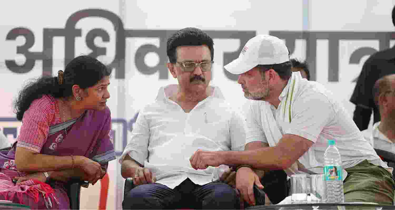 Stalin in Bihar, calls deletions of voters ‘worse than terrorism’ Stalin in Bihar, calls deletions of voters ‘worse than terrorism’