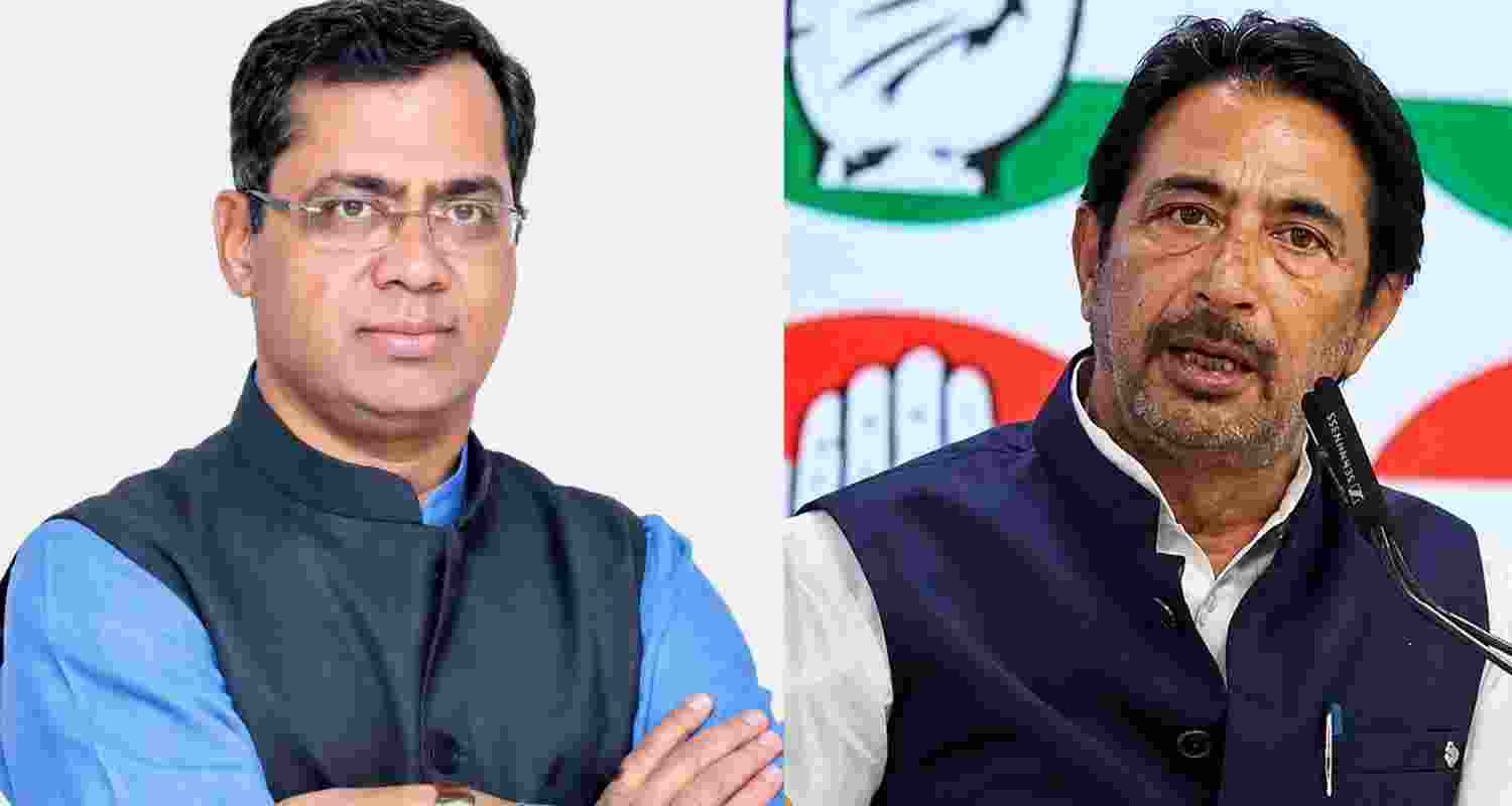 Prakash Joshi (left), Gulam Ahmed Mir (right). 