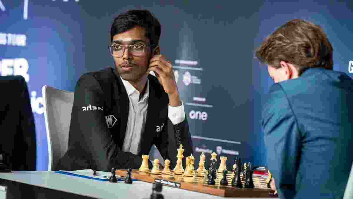 Indian Grandmaster R Praggnanandhaa. 