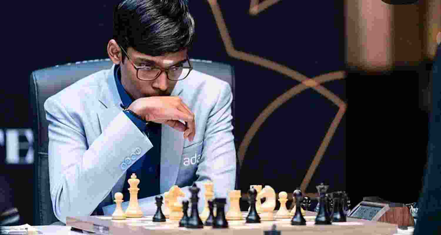 Indian Grandmaster R Praggnanandhaa. 