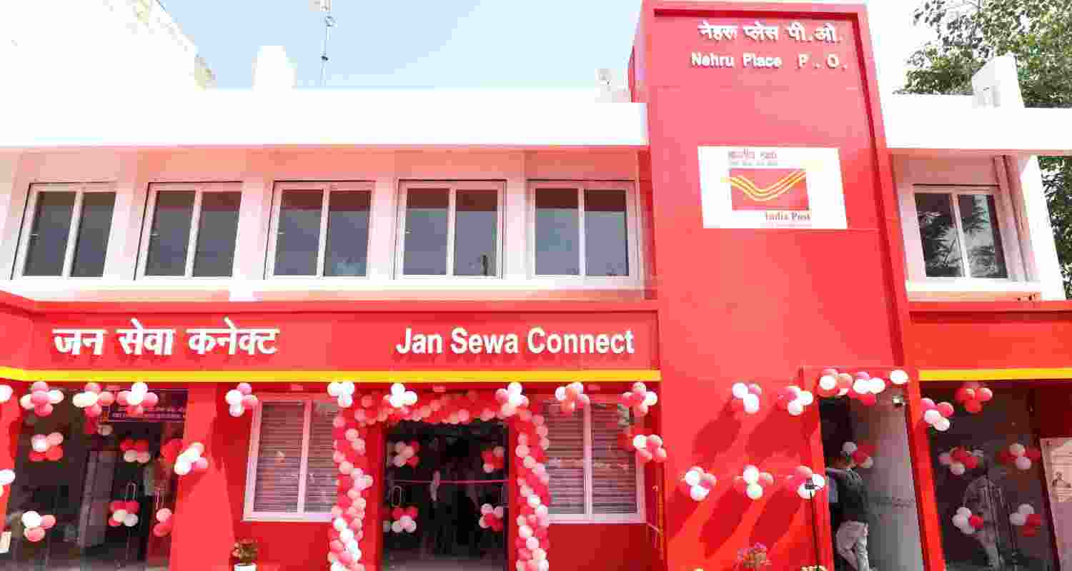 The renovated Nehru Place Post Office building.