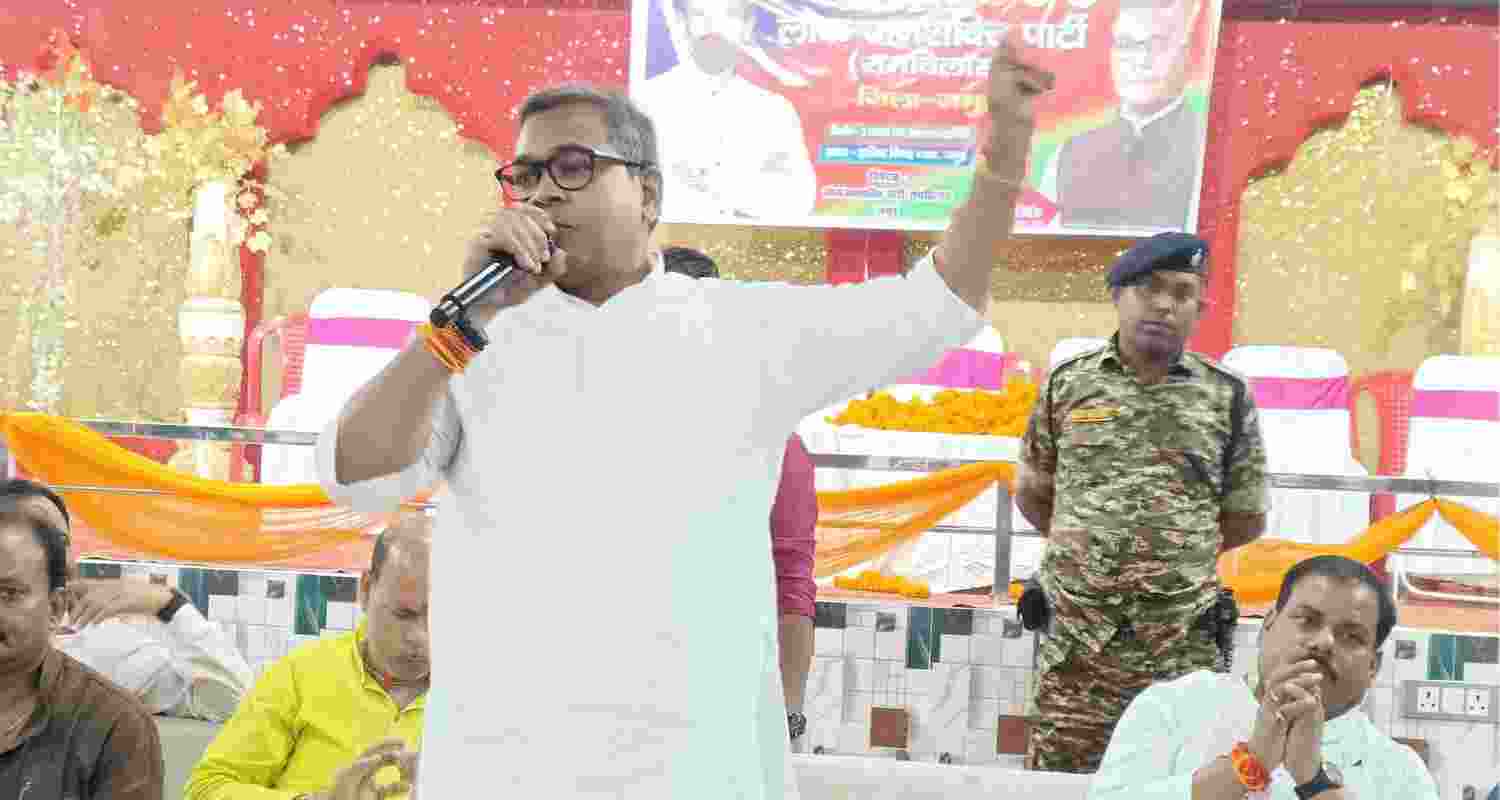 A file photo of Jamui MP Arun Bharti. Photo credit - X.