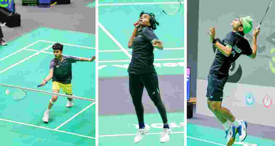 Indian shuttlers in action during the Badminton Asia U-17 and U-15 Championships in Chengdu, China. Indian shuttlers in action during the Badminton Asia U-17 and U-15 Championships in Chengdu, China.