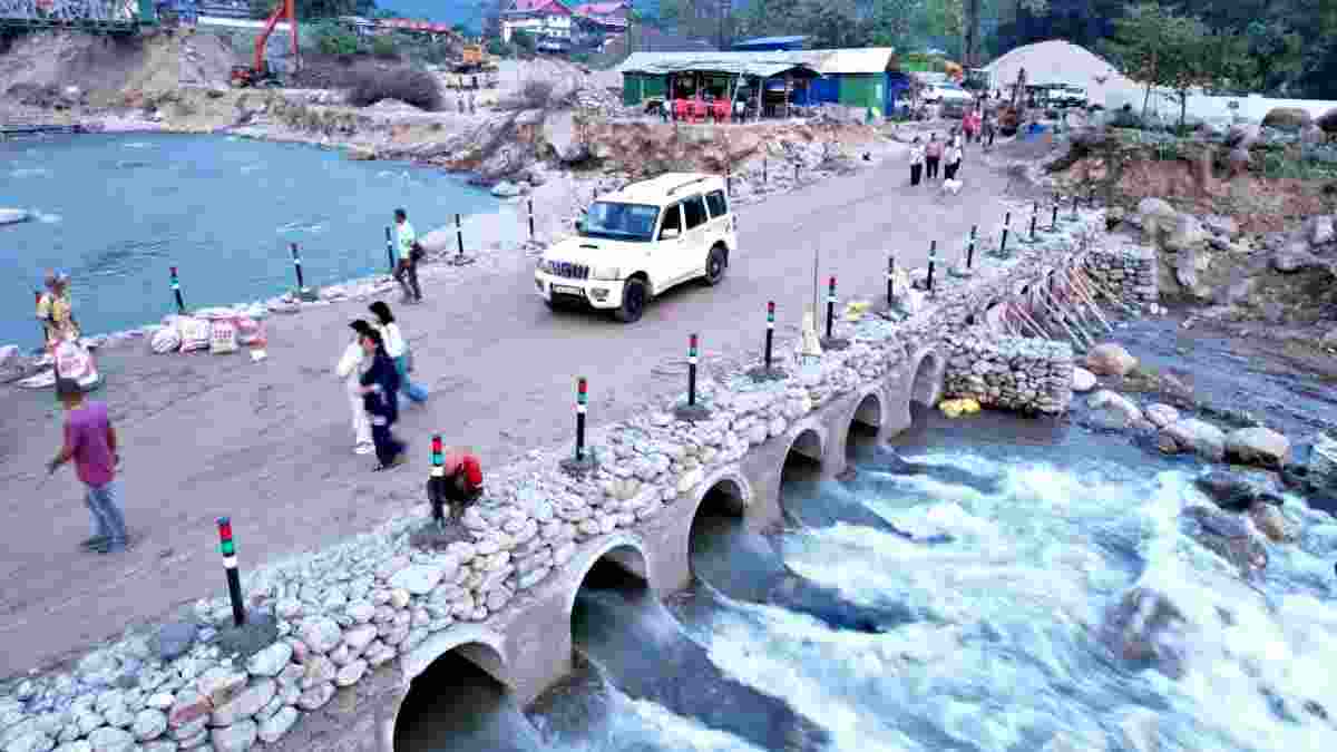 The newly built vented causeway at Dudhia restores vital connectivity between Siliguri and Mirik after three weeks of disruption caused by the October 4 hill disaster.