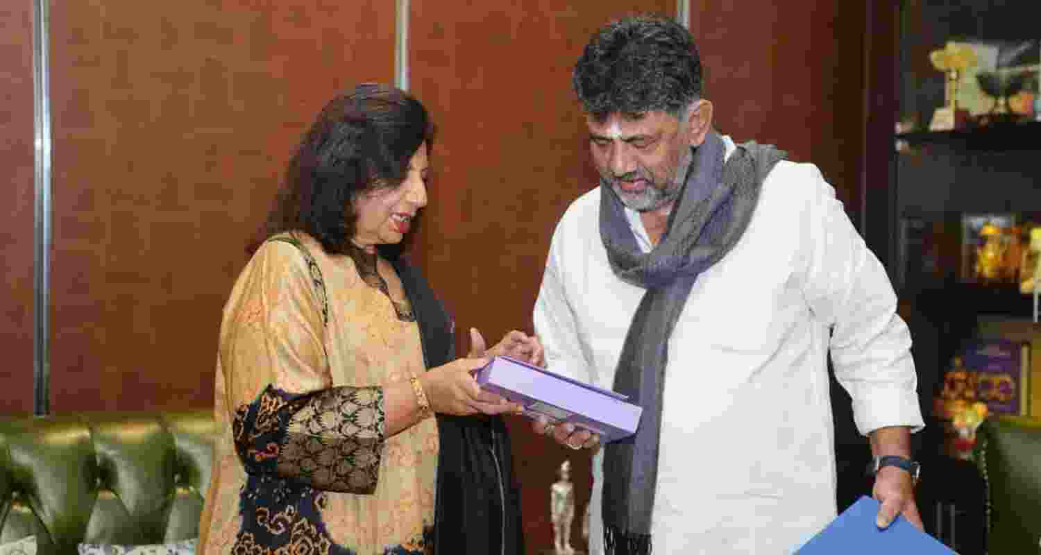 "Biocon chief Kiran Mazumdar-Shaw visited Cauvery (the CM's official residence) and wished Chief Minister Siddaramaiah on Diwali. Legislative Council Chairman Basavaraj Horatti was present on the occasion," the Chief Minister’s office said in a statement. 