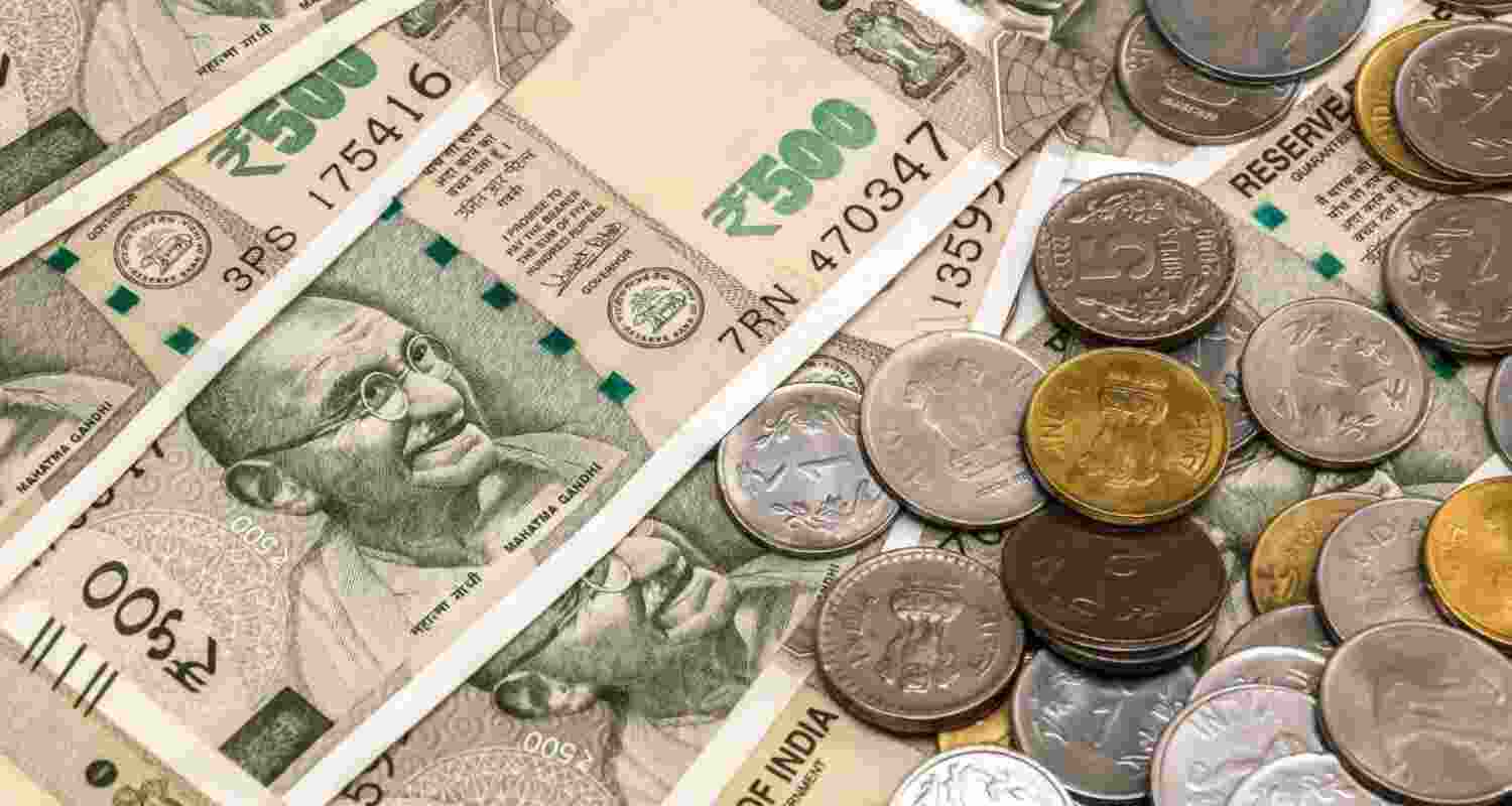 Forex traders said the rupee strengthened on positive domestic markets and a weak greenback, which is trading at a two-month low ahead of the two-day FOMC meeting commencing Tuesday and disappointing US economic data