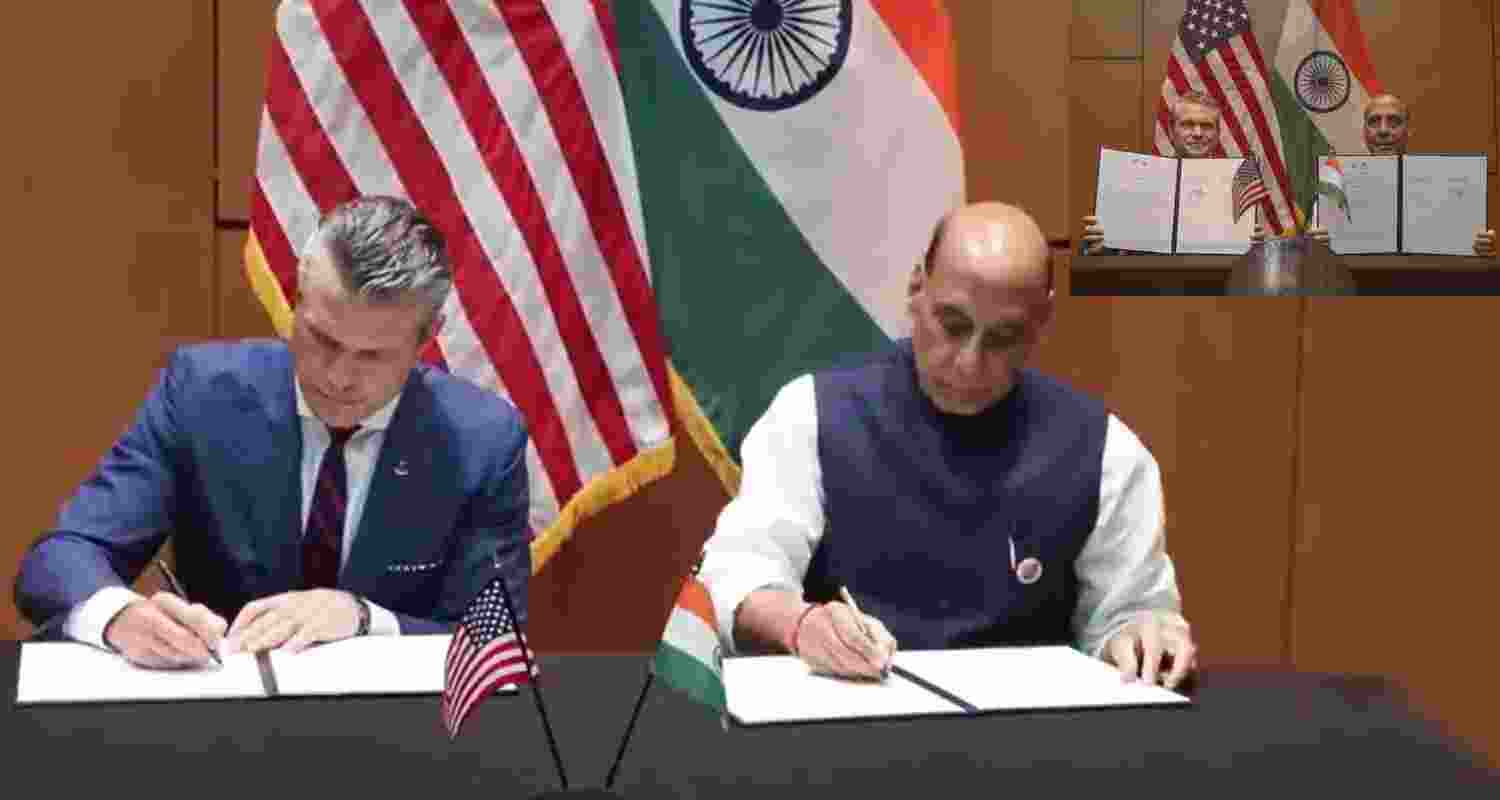 India, US sign a 10-year defence pact on Friday. 