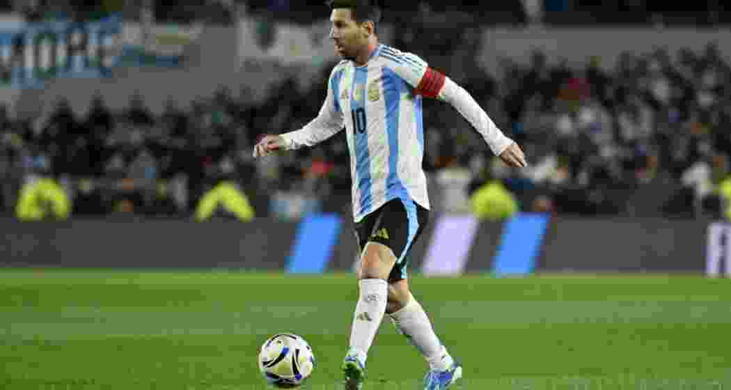 A file photo of Argentinian football icon Lionel Messi.