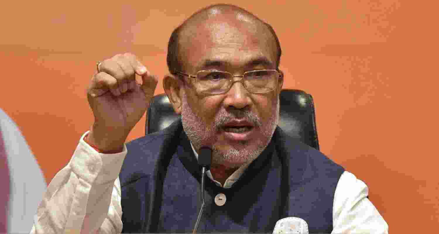 A file photo of former Manipur Chief Minister N Biren Singh.