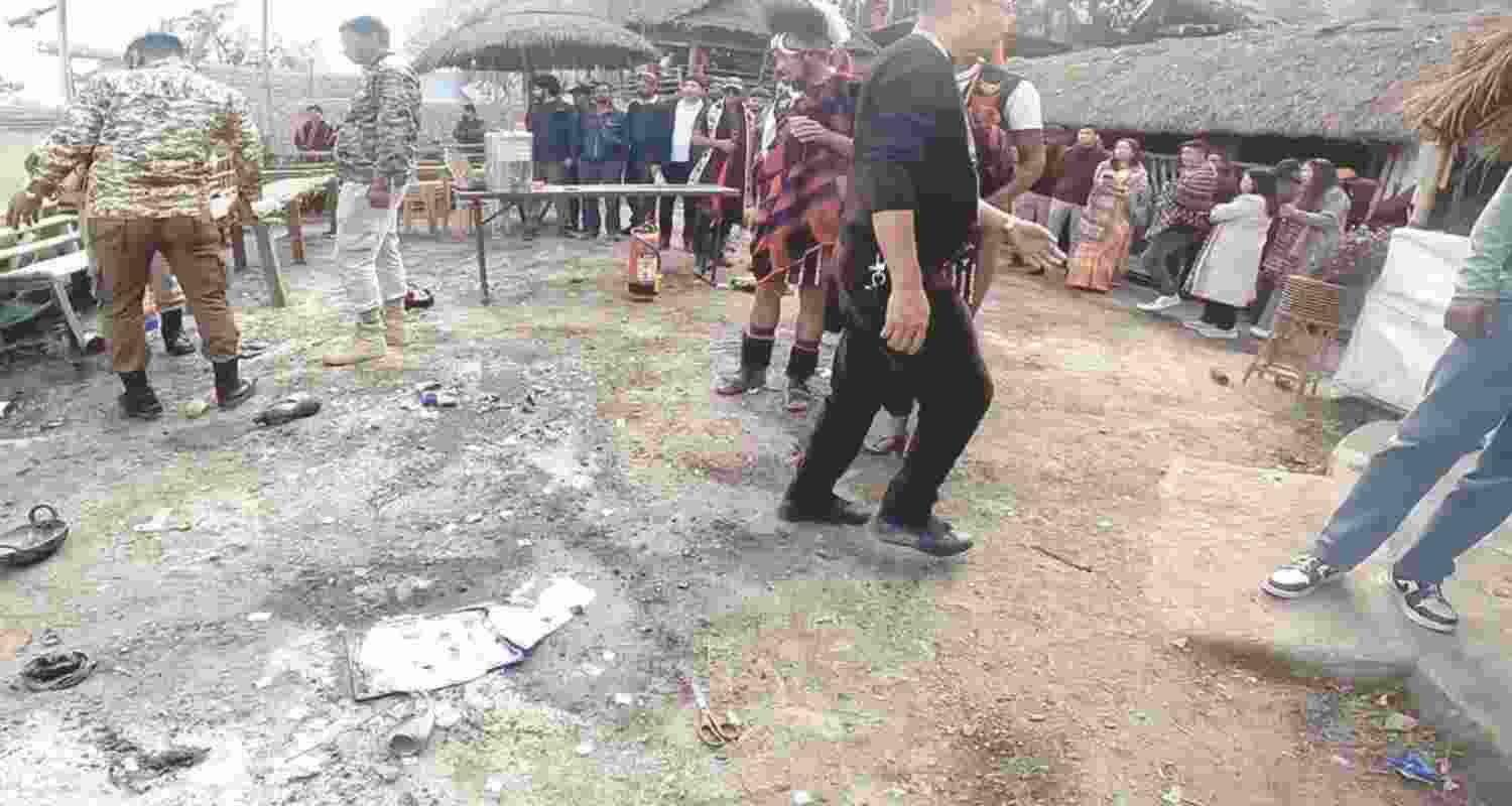 Preliminary reports said the incident occurred while gunpowder was being roasted as part of a traditional practice involving muzzle-loading firearms. 