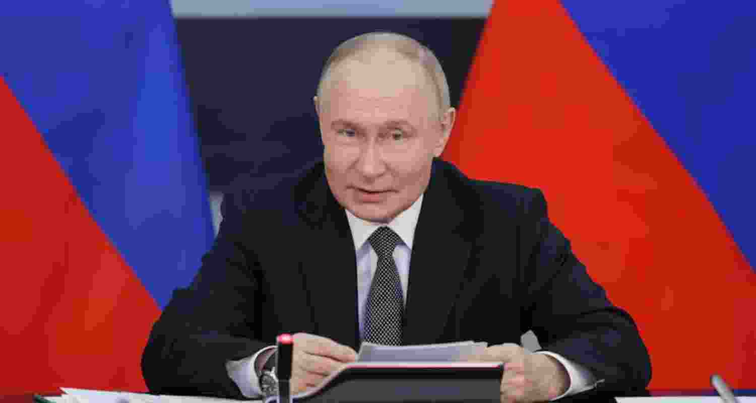 A file photo of Russian President Vladimir Putin. 