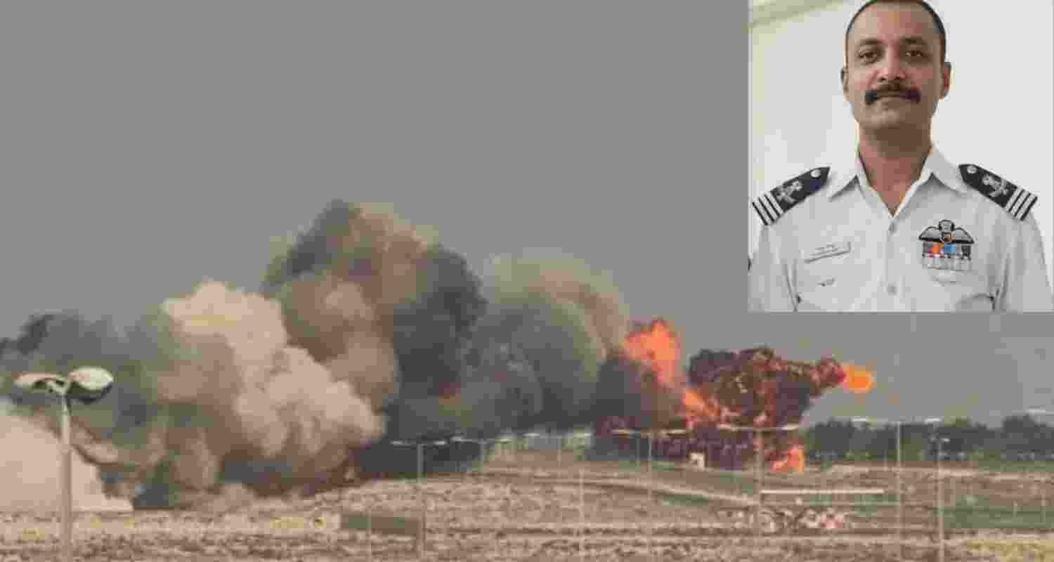 Himachal’s Wing Commander Naman Syal, 34, died in the Tejas crash at the Dubai Air Show. 