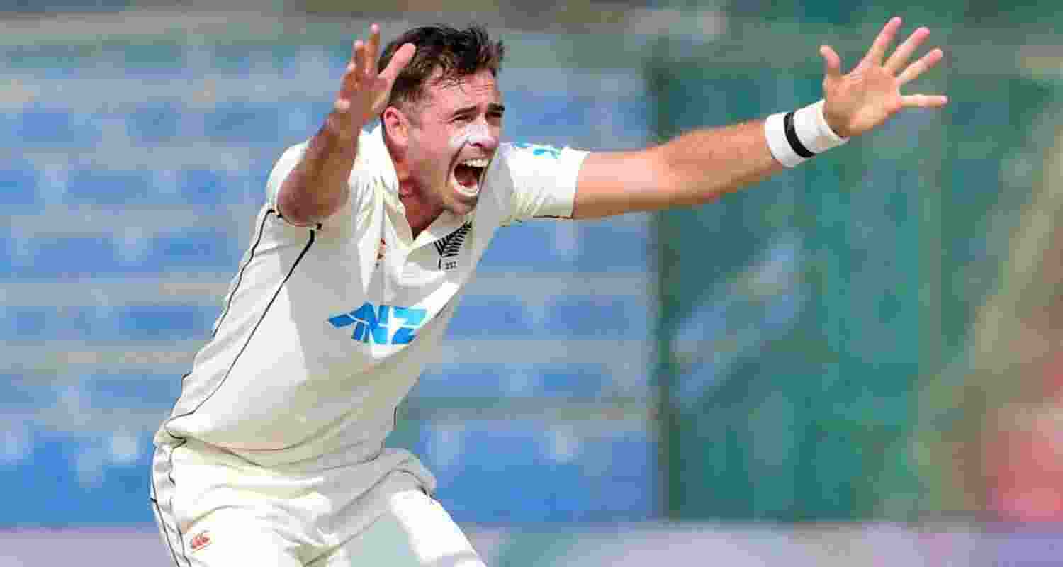 Tim Southee equals Gayle's record in farewell Test match.