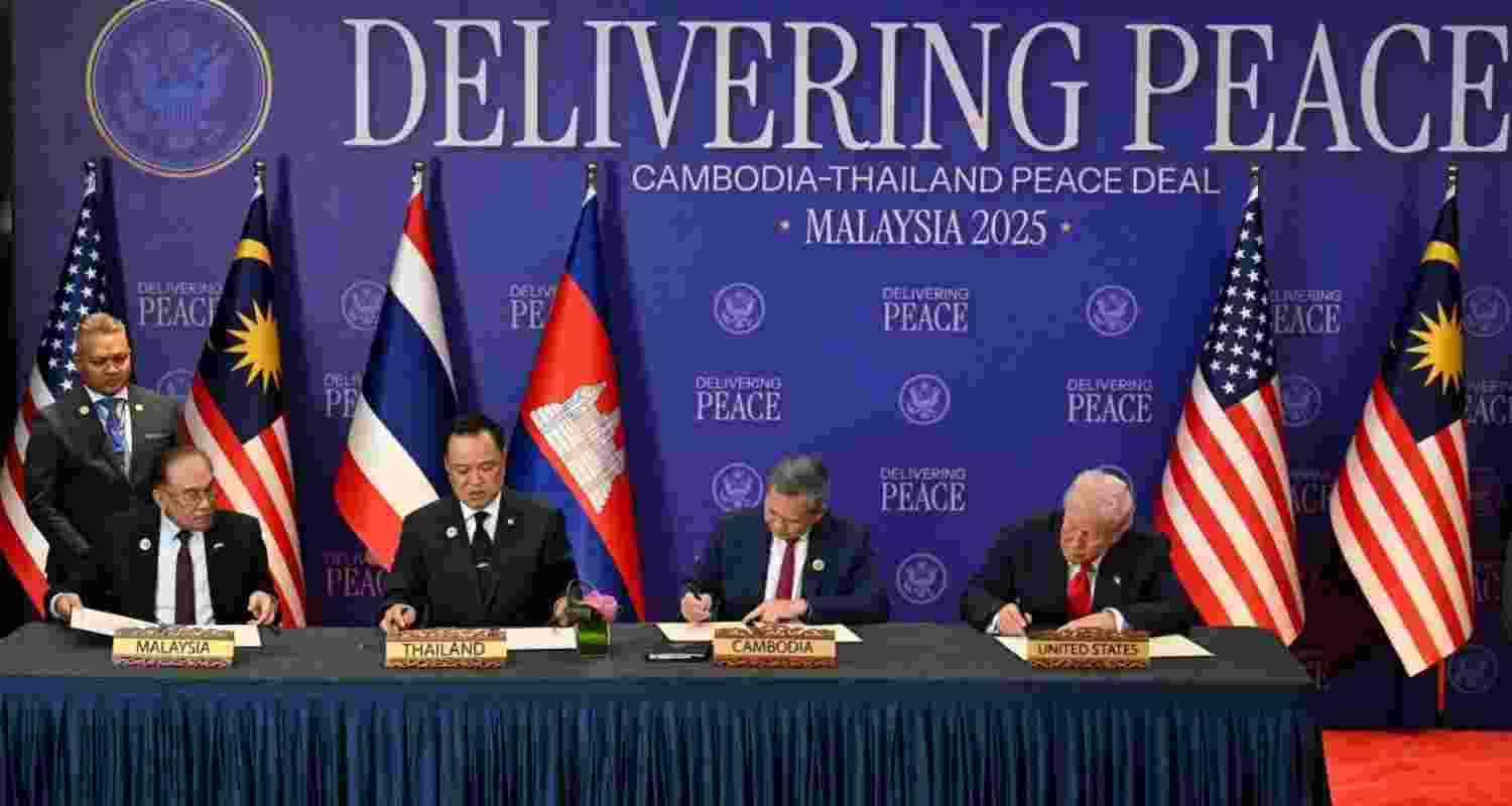 Historic peace deal signed between Cambodia and Thailand.