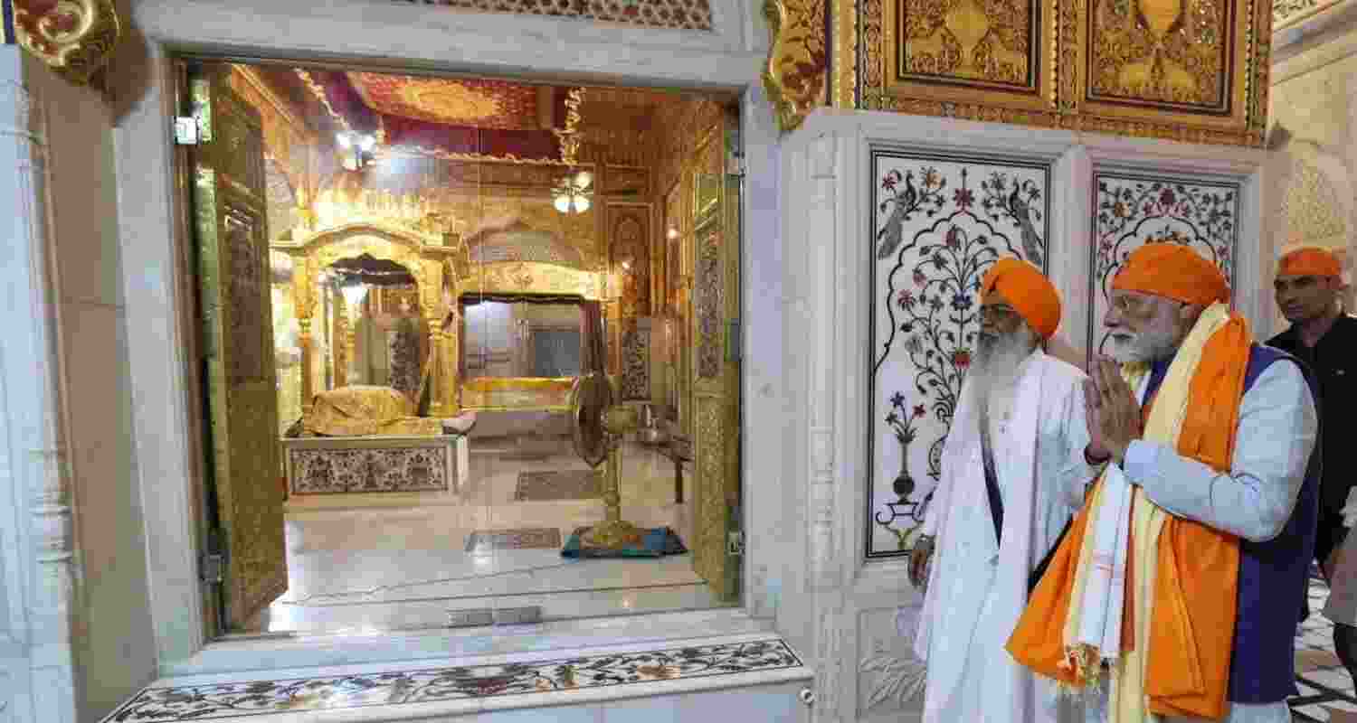 PM Modi visits birthplace of Guru Gobind Singh in Patna.