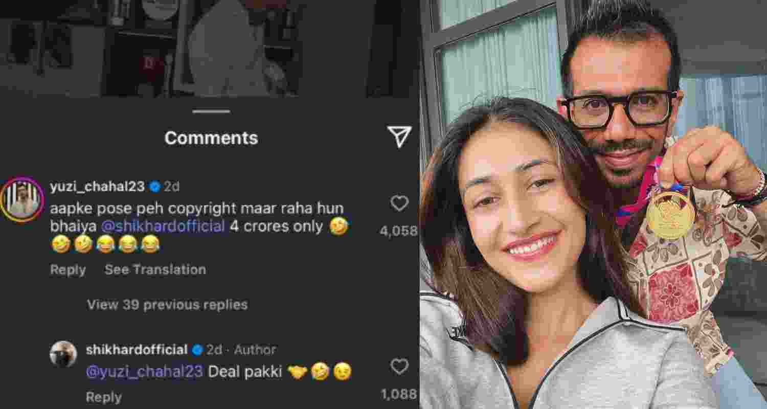 Chahal’s witty reply to Dhawan revives chatter on alimony row