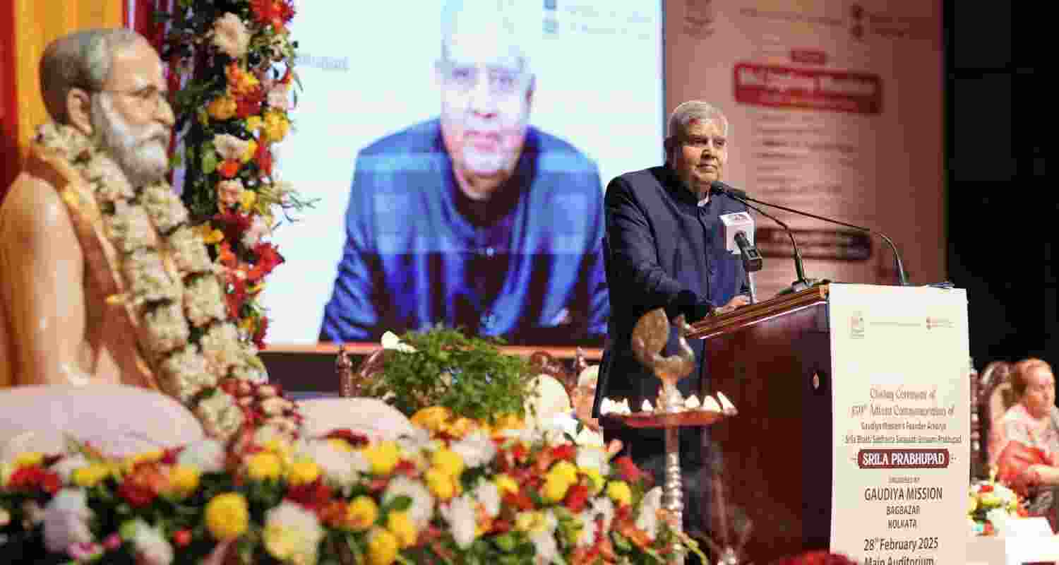 India's foundation lies in 'Sanatan Dharma': VP Dhankhar