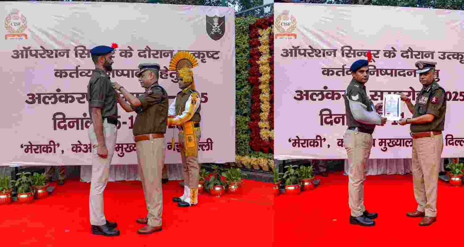 Nineteen CISF personnel receive the DG’s Disc for exemplary courage during Operation Sindoor. 