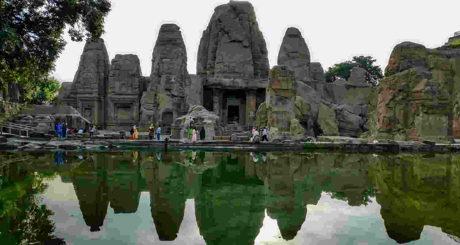 Masrur  rock-cut temple.