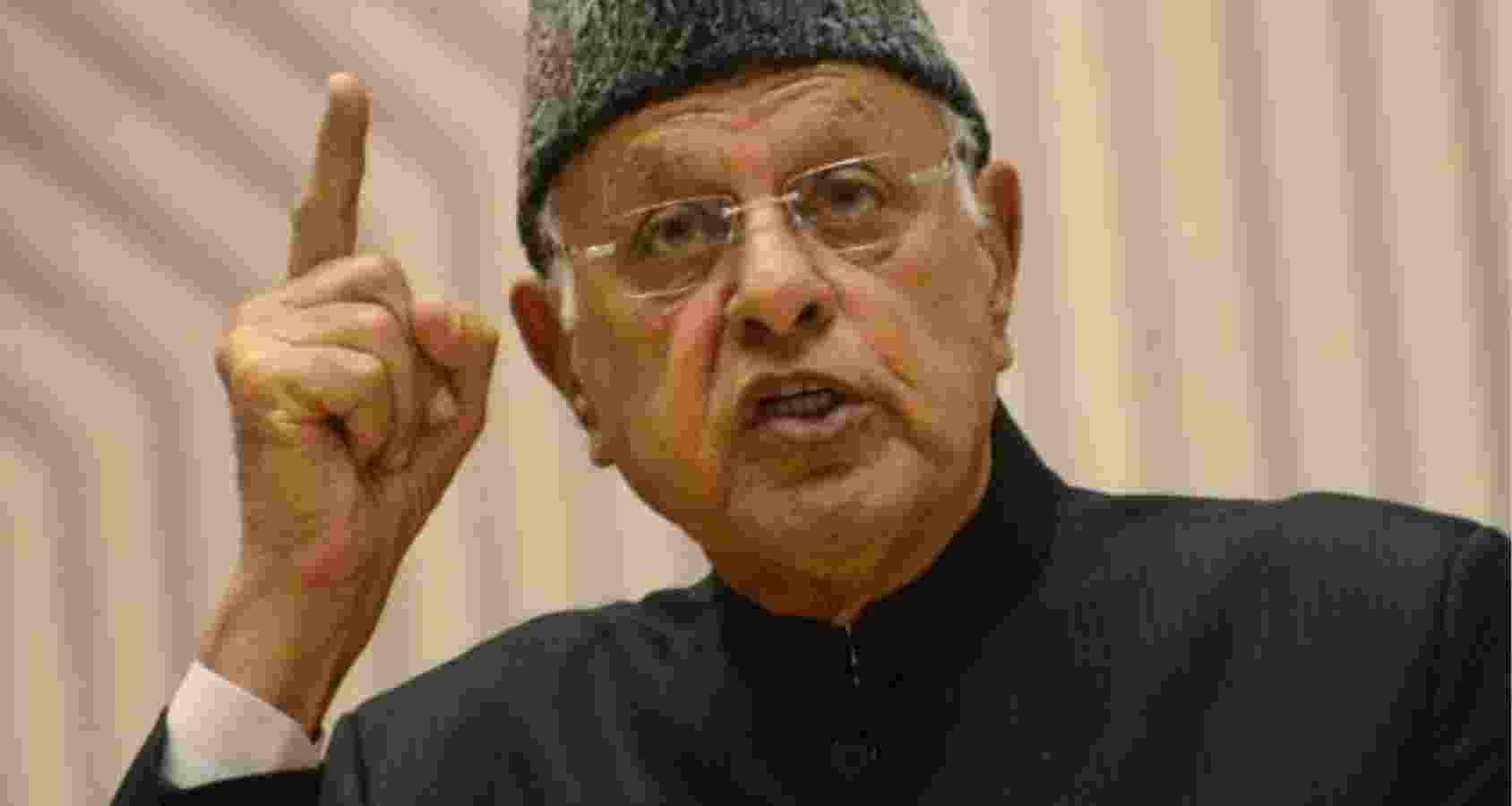 National Conference supremo Farooq Abdullah.