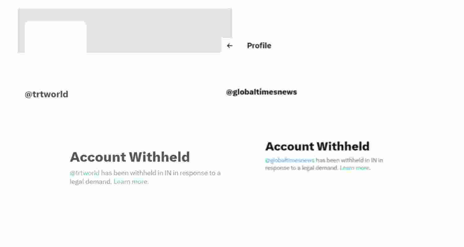 X handles of China’s Global Times, Xinhua blocked in India