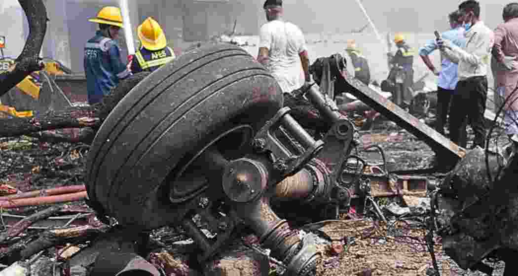 Wreckage from Air India flight AI-171 in Gujarat's Ahmedabad. 