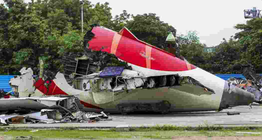 Wreckage of Air India's Boeing 787-8 aircraft, which was operating flight AI 171 from Ahmedabad to London. 