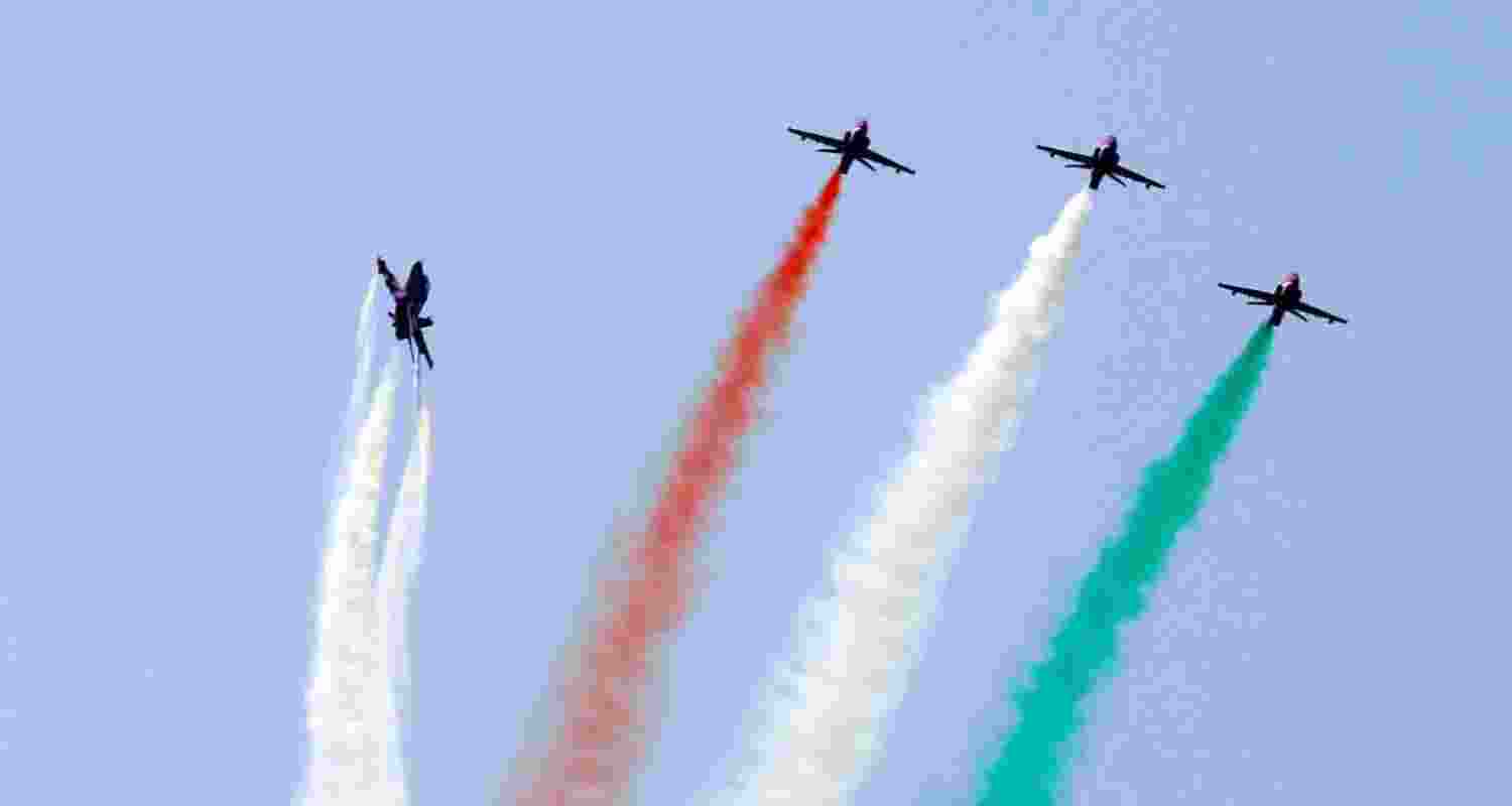 Surya Kiran air show dazzles crowd in Ranchi