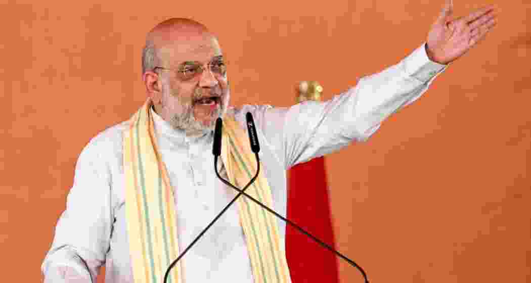 Union Home Minister Amit Shah addressing a gathering. (PTI)