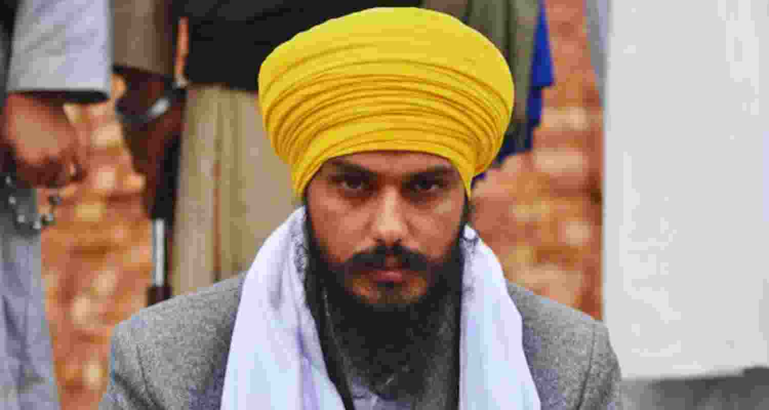 Khalistani preacher Amritpal Singh. 