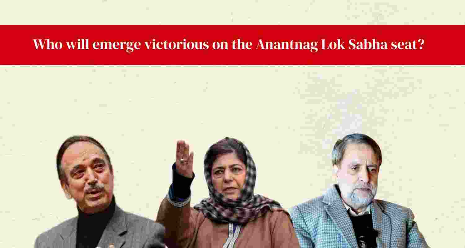Ghulam Nabi Azad, Mehbooba Mufti and Mian Altaf Ahmad--all fighting for the Anantnag LS Seat