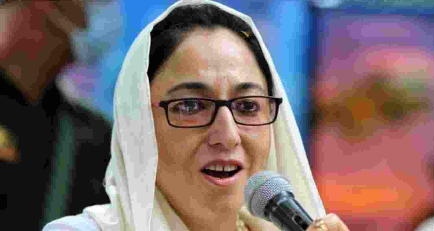 Jammu and Kashmir Waqf Board Chairperson and BJP leader Darakshan Andrabi. Jammu and Kashmir Waqf Board Chairperson and BJP leader Darakshan Andrabi.