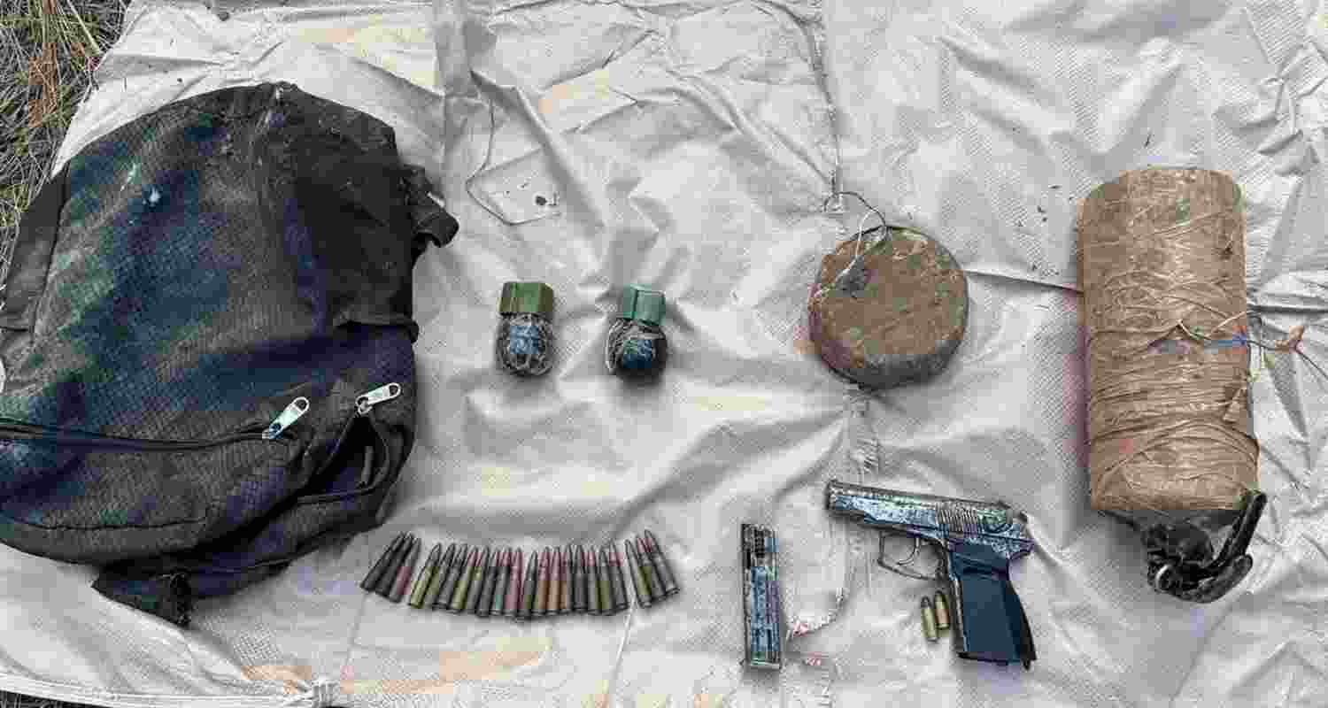 Arms cache recovered in poonch (photoANI).