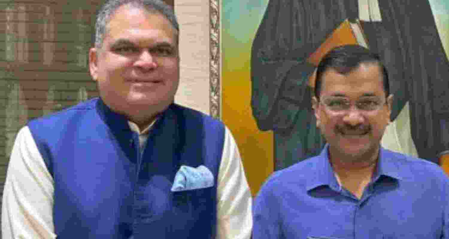 Sanjeev Arora with Arvind Kejriwal. Sanjeev Arora with Arvind Kejriwal.