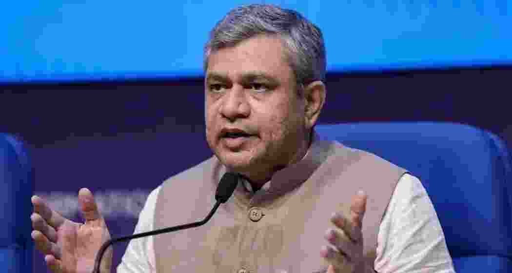 Union Railway Minister Ashwini Vaishnaw addresses mediapersons.