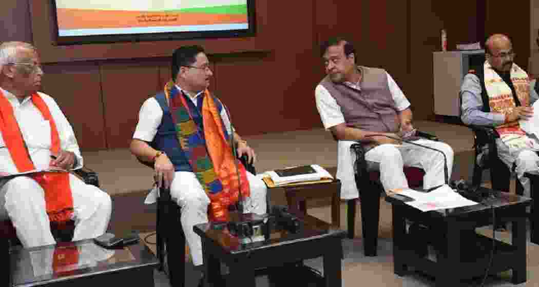 Assam BJP leaders attend a party conference ahead of Assembly elections, as the leadership intensifies campaign strategy and organisational outreach across the state. Representational image.
