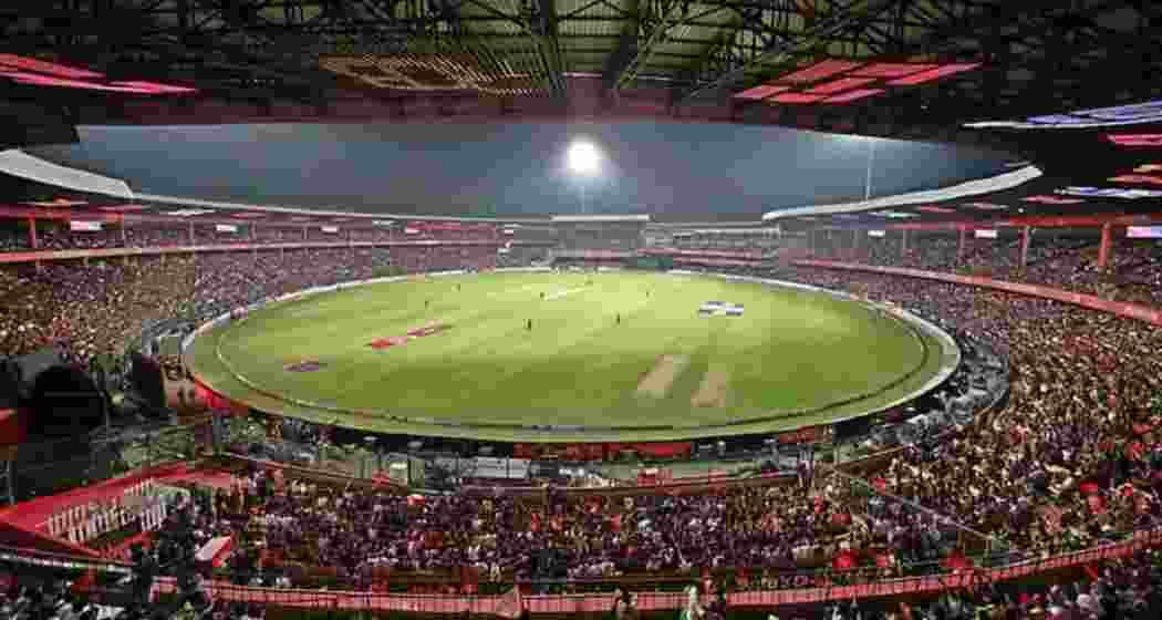 The M. Chinnaswamy Stadium in Bengaluru.
