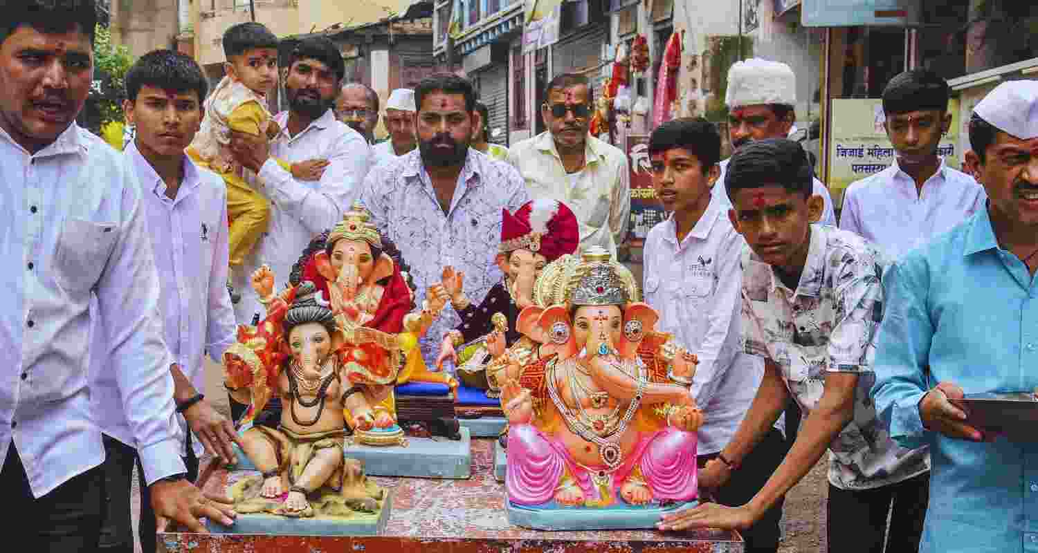 ‘Ganpati Bappa Morya’ echoes as India begins Ganeshotsav