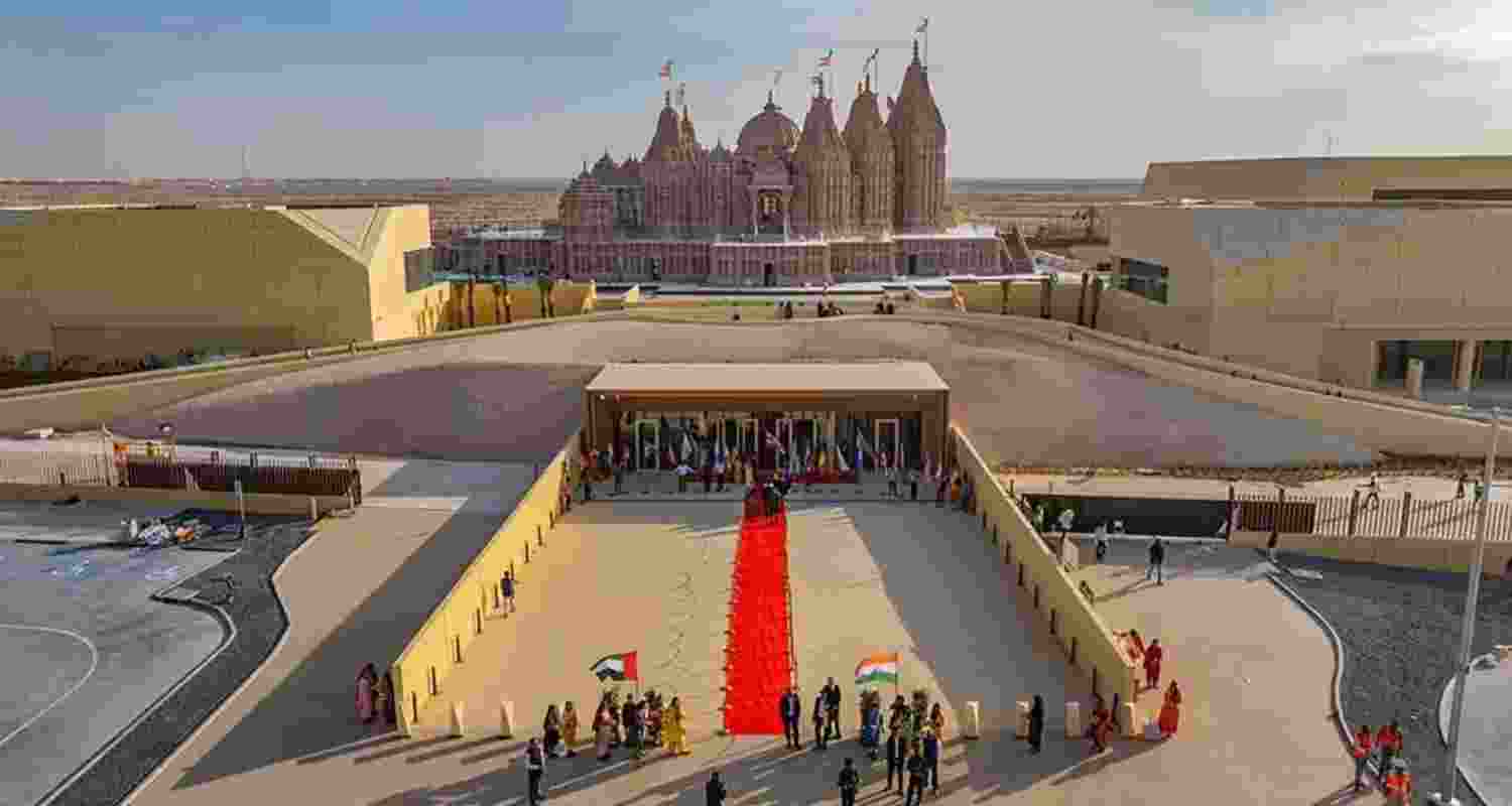 The BAPS Hindu Mandir in Abu Dhabi.