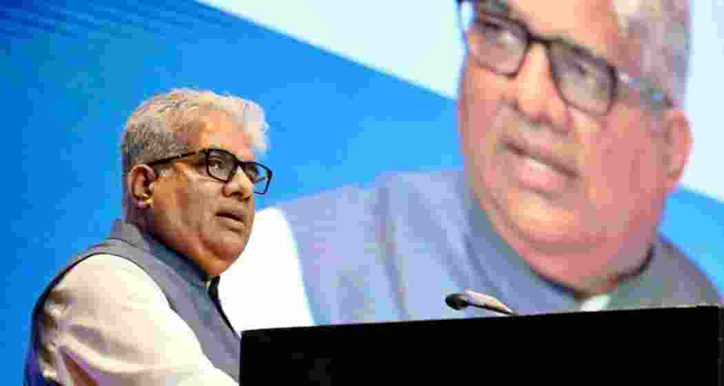 Environment Minister Bhupender Yadav addressing a gathering. (File photo)