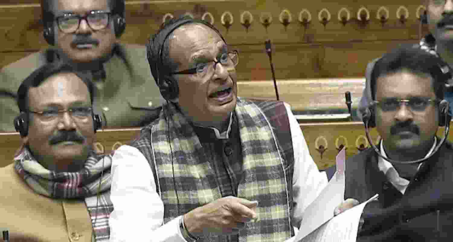 Shivraj Singh Chouhan slammed Congress in Lok Sabha on Thursday.
