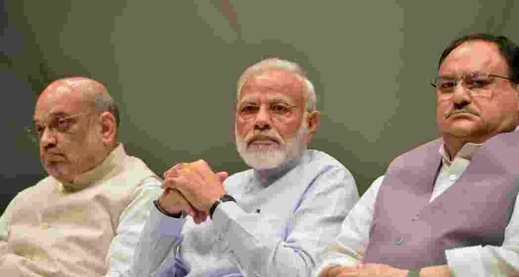 BJP top brass, Amit Shah, Narendra Modi and JP Nadda.
