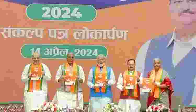 BJP's Sankalp Patra launched: PM Modi, top Leaders present for release