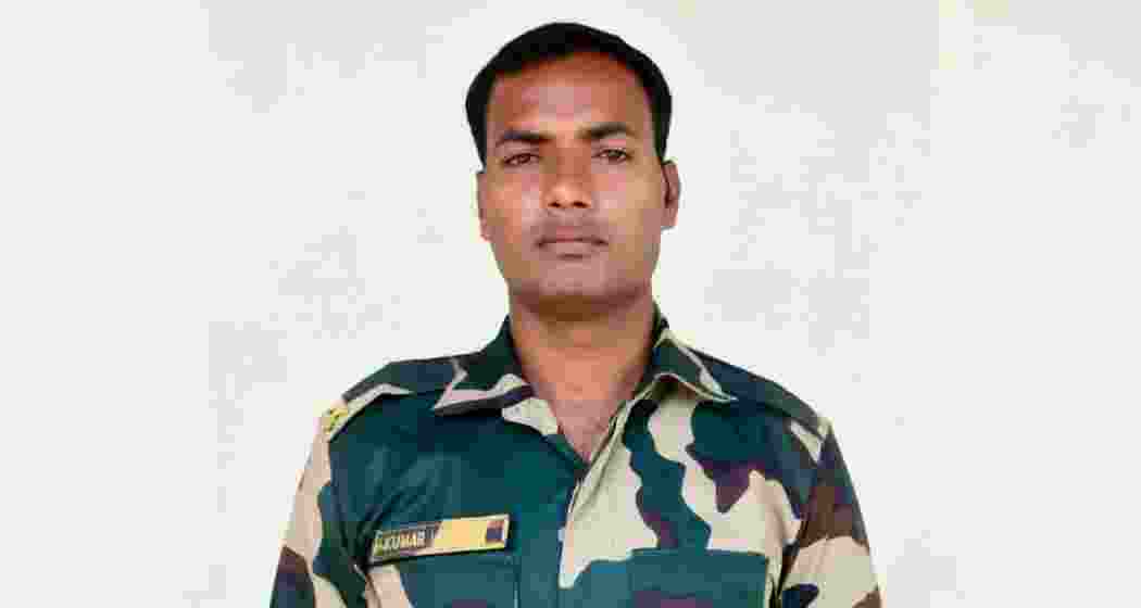 The BSF jawan was killed in stray firing during a clash between village volunteers.