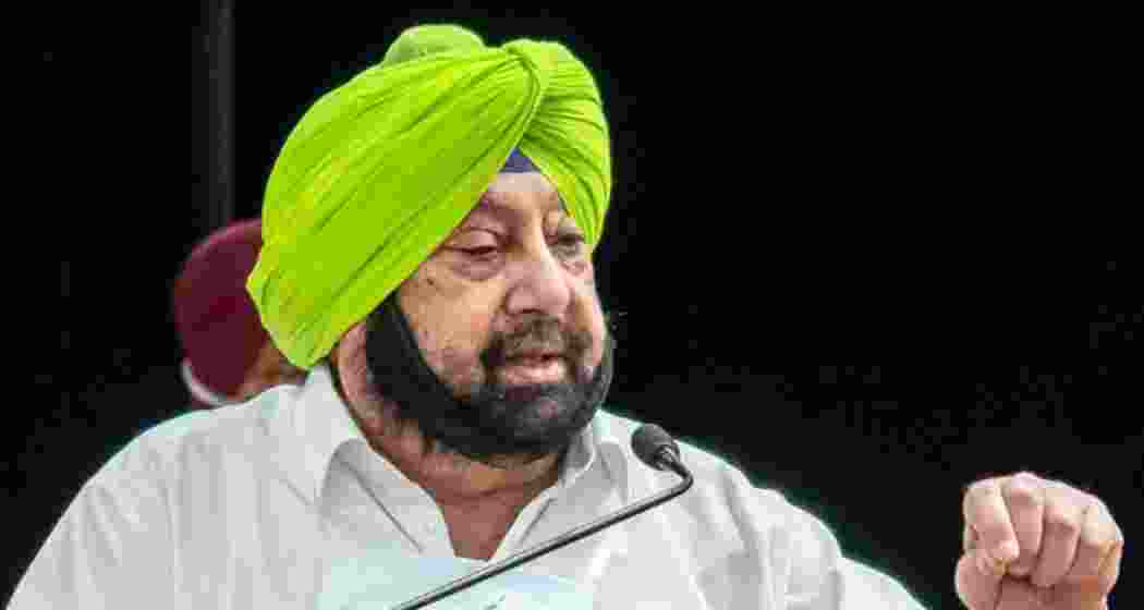 A file photo of former Punjab Chief Minister Amarinder Singh.